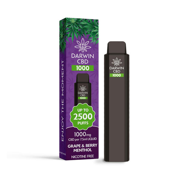 Darwin CBD 1000mg Disposable Vape Device 2500 Puffs