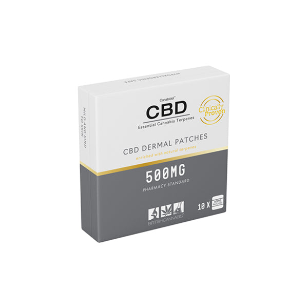 CBD by British Cannabis 500mg CBD Dermal CBD Patches - 10 Patches