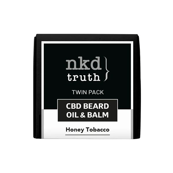 NKD 150mg CBD Twin Pack Honey Tobacco Beard Oil and balm