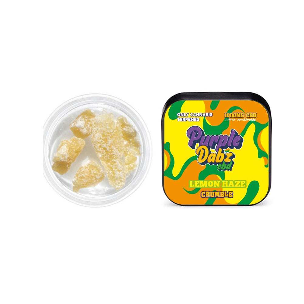 Purple Dabz by Purple Dank 1000mg CBD Crumble - Lemon Haze (BUY 1 GET 1 FREE)