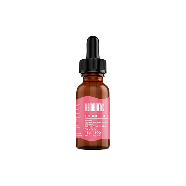 Hembiotic 1500mg Broad-Spectrum Functional CBD Oil - 15ml