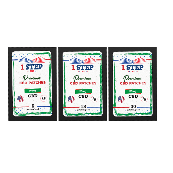 1 Step CBD 20mg CBD Patches